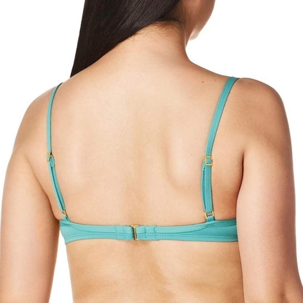 La Blanca NWT Women's Island Goddess Wrap Underwire Push‎ Up Swimsuit Top sz 2 - Picture 2 of 9